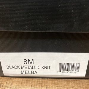 J slides metallic black NWB sneakers